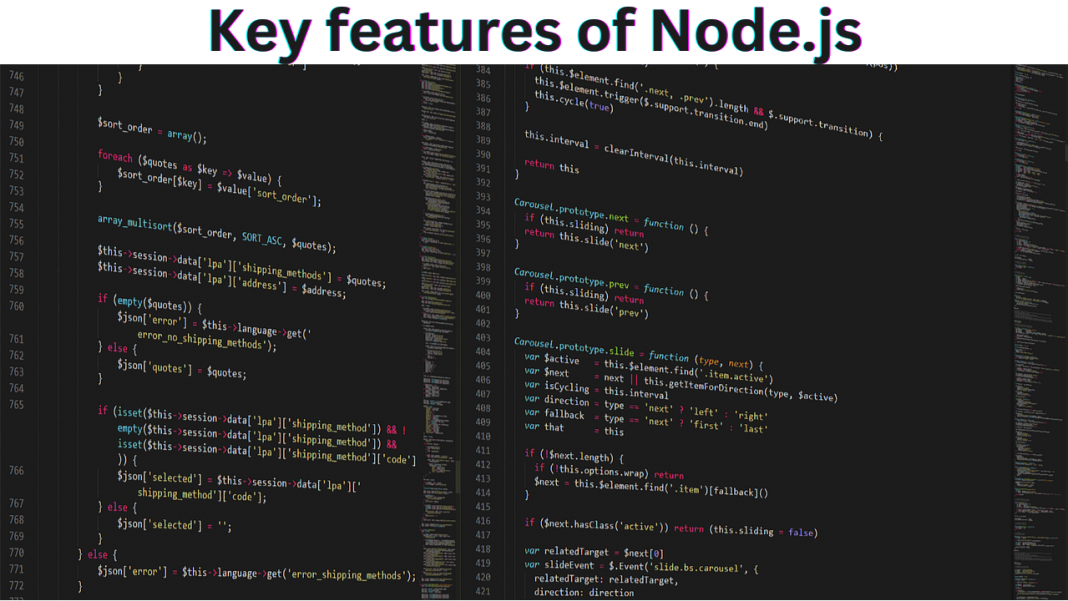 Key features of Node.js